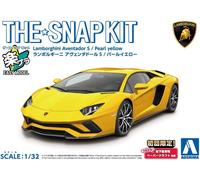 Aoshima - The Snap Kit Lamborghini Aventador S giallo perla, 1/32, 06346
