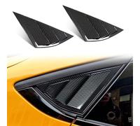 AOSKonology BestEvMod Compatibile con Mustang Mach E 2021 2022 2023 2024 2025 Finestra Laterale Quarto Copertura Della Visiera Della Finestra Copertura ABS (V2 Fibra di Carbonio)
