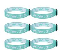 Aospkle Confezione da 6 braccialetti WWJD per donne e uomini, regali cristiani, braccialetti WWJD - What would Jesus Do Bracelet, 14 inches, Fibra di poliestere, Nessuna pietra preziosa