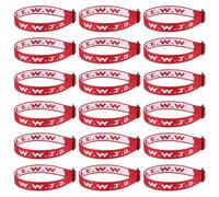 Aospkle WWJD - Confezione da 18 braccialetti cristiani per donne e uomini, regali di Gesù, braccialetti WWJD - What would Jesus Do Bracelet, Fibra di poliestere, Nessuna pietra preziosa