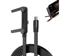 Aosrioylt Cavo Di Ricarica Invisibile Basemo - Rapida 2 in 1 Da 240 W Con Supporto Pieghevole Integrato for Giochi, Ufficio, Auto, Viaggi, Compatibile iPhone/Smartphone/Tablet(C-L*1(FOR8-14))