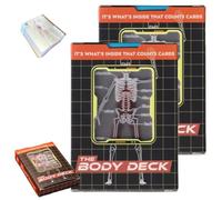 Aosrioylt The Body Deck,Unique Transparent 3D Image of the Human Anatomy Playing Cards, Waterproof Plastic Clear Playing Cards Educational Gift for Card Collectors or Anatomy Enthusiasts(2set)