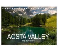 Aosta Valley and its nature (Desk Calendar 2026 DIN A5 landscape), CALVENDO 12 Month DeskCalendar: The green in the North West Italy