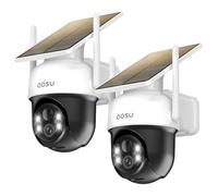 aosu 2K Telecamera con Pannello Solare 360°PTZ, Rilevamento del Movimento | 3MP Telecamera WiFi Esterno,Visione Notturna a Colori,Audio Bidirezionale e Grado di Protezione IP65