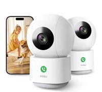 aosu 2K Telecamera WIFI Interno Rotazione a 360°, Chiamata One-Touch