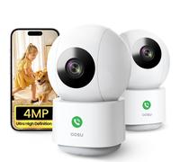 aosu 4MP 2 Confezione Telecamera WIFI Interno Videocamera Sorveglianza Interno