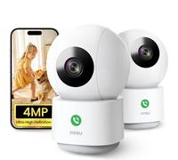 aosu 4MP Telecamera WIFI Interno Rotazione a 360°, Chiamata One-Touch