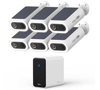 AOSU Telecamera di sorveglianza UHD KI 4K, batteria solare esterna, kit da 6 pezzi, con HomeCortex【Rilevamento intelligente del viso, analisi del comportamento】 Rilevamento persona/auto/animale, 32 GB