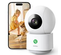 aosu Telecamera WIFI Interno, 2K Videocamera Sorveglianza Interno, Chiamata One-