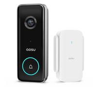 aosu Videocitofono senza Fili da Esterno HD 5MP Videocitofono Wifi Alimentato a Batteria Rilevatore Radar, Funzionante con Alexa, 5 GHz / 2.4 GHz WLAN, Audio Bidirezionale (Black)