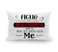 Aosumin Figlio Ho cercato di trovare il regalo perfetto per te ma tu hai già me Federe per Figlio Regalo divertente Compleanno Regalo di Natale (figlio-a)