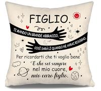 Aosumin Ti Mando Un Grande Abbraccio così sarà lì Quando ne avrai Bisogno per ricordarti Che Ti Voglio Bene Copricuscino Figlio Regalo di Mamma papà Regalo di Compleanno Regalo di Natale (Figlio)