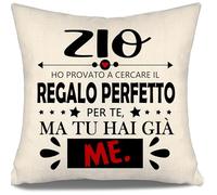 Aosumin Zio Ho Provato A Cercare il regalo perfetto per te ma tu hai già me Copricuscini per lo zio Regalo divertente Compleanno Festa del papà Regalo di Natale (zio-a)