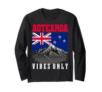 Aotearoa Vibes Only - Bandiera della Nuova Zelanda Maglia a Manica