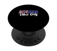 Aotearoa Vibes Only Nuova Zelanda Bandiera Tipografia PopSockets PopGrip Adesivo