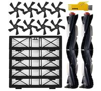 aoteng Parti di ricambio per Neato Botvac D4 D8 D10 D7 D9 D6 D80 D5 D85 D75 D3 Robot Aspirapolvere Kit 15 Confezioni 2 Spazzole Principali, 5 Filtri, 8 Spazzole Laterali