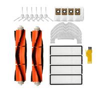 aotengou Kit Accessori di Ricambio per Robot Aspirapolvere Dreame Bot Z10 Pro D10 Plus L10 Plus 20 Confezioni 2 Spazzole Principali, 4 Filtri, 6 Spazzole Laterali, 4 Panni Mop, 4 Sacchetti