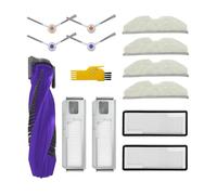 aotengou Kit di Accessori di Ricambi per NARWAL Freo X Plus Robot Aspirapolvere 13 Confezioni 1 Spazzola principale, 2 Filtri, 4 Spazzole laterali, 4 Panni Mop, 2 Sacchetti per la polvere