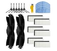 aotengou Kit di accessori di ricambio per Tikom G8000 Pro G8000 Honiture G20 G20 Pro Laresar Evol 3 Robot Aspirapolvere 18 Confezioni 2 Spazzole principali, 6 Filtri, 6 Spazzole laterali, 4 Panni Mop