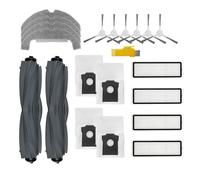 aotengou Ricambi per Dreame D10 Plus Gen 2 Robot Aspirapolvere Kit Accessori 20 Pacchetti 2 Spazzole Principali, 4 Filtri, 6 Spazzole Laterali, 4 Panni Mop, 4 Sacchetti Polvere