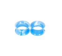 Aotiwe 1 paio di orecchini a cerchio, da uomo, multicolore, in silicone, per piercing al corpo, 11/16 inch, Silicone, Non pietra preziosa