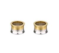 Aotiwe 1 paio di orecchini a cerchio, kit di orecchini a cerchio in acciaio inox bicolore, piercing per il corpo, 5/8 inch, Acciaio inossidabile, Non pietra preziosa
