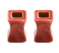 Aotiwe 2 pezzi kit piercing orecchio uomo orecchio spina tunnel quadrato cavo acrilico dilatatori per piercing, 8mm, Acrilico, Senza Gemme