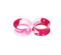 Aotiwe 2 Pezzi Kit Plug Orecchio, dilatatore Orecchio Silicone Creolo Estenditori per Piercing, 10mm, Silicone, Senza Gemme