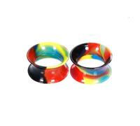 Aotiwe 2 Pezzi Kit Plug Orecchio, dilatatore Orecchio Silicone Creolo Estenditori per Piercing, 14mm, Silicone, Senza Gemme