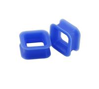 Aotiwe 2 piercing a tunnel in silicone, da uomo, forma quadrata, 4mm, Silicone, Senza Gemstone