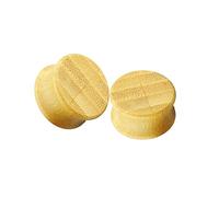 Aotiwe 2 piercing per orecchio, tunnel in legno, stile semplice, 10mm, Legno, Senza Gemstone