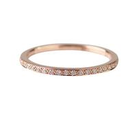 Aotiwe Anelli di promessa da donna, in oro rosa, 9 K, stretti, con moissanite, regali per donne