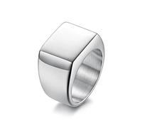 Aotiwe Anelli per ragazzi e adolescenti, stile gotico, semplice, in acciaio inox, regalo divertente, Acciaio inossidabile, Non pietra preziosa