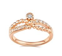 Aotiwe Anello da dito indice, romantico, tipo perla, in acciaio inox, regalo di compleanno