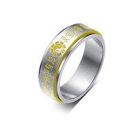 Aotiwe Anello da donna, anello gotico, pettegolezzo, in acciaio inossidabile, regalo di compleanno