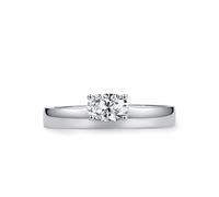 Aotiwe Anello da donna delicato, anello da abbinare in argento, semplice solitario in argento 925, regalo per 18 compleanno ragazza, 57 (18.1), Argento, Zirconia cubica