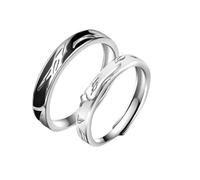 Aotiwe Anello da sposa in argento 925, set di anelli da donna ramoscelli uccelli regolabili regalo per fidanzata, Einstellbar, argento 925, Senza Gemstone
