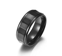Aotiwe Anello da sposa, semplice e brillante, in acciaio inox, ideale come regalo