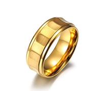 Aotiwe Anello da sposa, semplice e brillante, in acciaio inox, ideale come regalo, 22, Acciaio inossidabile, Senza pietre preziose