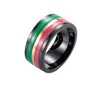 Aotiwe Anello vintage, carini anelli impilabili da donna, in seta smaltata, design classico, anello per nascita, Acciaio inossidabile, Non pietra preziosa