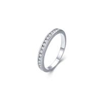 Aotiwe Cute Rings, Ringe Damen 925 Silber Eleganter Stil mit Zirkon Geschenk Beste Freundin Geburtstag, 49 (15.6), 925 Silber, Zirconia