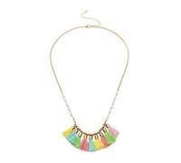 Aotiwe Gioielli da donna, collana lunga, collana a catena da donna, collana con mamma, gioielli Fete des Meres, Placcato oro, Senza Gemme