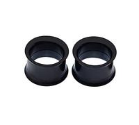 Aotiwe Kit di 2 orecchini per piercing all'orecchio, orecchini da uomo, in acciaio inox, colore nero, 9/16 inch, Acciaio inossidabile, Non pietra preziosa