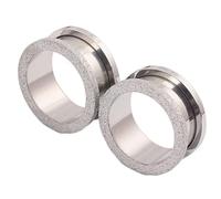 Aotiwe Kit di 2 orecchini per piercing all'orecchio, orecchini da uomo, in acciaio inox opaco opaco, 11/16 inch, Acciaio inossidabile, Non pietra preziosa