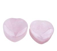 Aotiwe Set di 2 dilatatori per orecchio, per piercing al corpo, a forma di cuore, 5/8 inch, Pietra, Non pietra preziosa