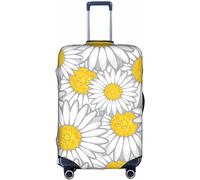 Aotmany Copertura per bagagli da viaggio con fiori di margherita camomilla, adatta per bagagli da 45/61/71/71/81 cm, lavabile, con cerniera nascosta, per valigie con ruote approvato TSA, Come nella