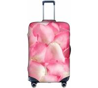 Aotmany Copertura per bagagli da viaggio con petali di rosa, adatta per bagagli da 45,7 a 81,7 cm, con cerniera nascosta, per valigie con ruote, approvato TSA, Come nella foto, L