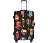 Aotmany Copertura per bagagli da viaggio etnica africana tribale adatta a bagagli da 45-81 cm, protezione elastica per valigie con cerniera nascosta, approvata TSA, Come nella foto, XL