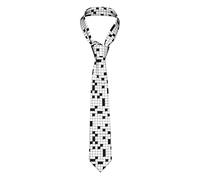 Aotmany Cravatta da uomo Cravatta Formale Business Party Cravatta Parola Ricerca Puzzle Cruciverba, Come nella foto, Taglia unica