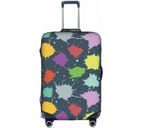 Aotmany Ink Blots - Copertura per bagagli da viaggio con pennellate, adatta per bagagli da 45/61/71/81 cm, protezione elastica per valigie con cerniera nascosta, approvata TSA, Come nella foto, S